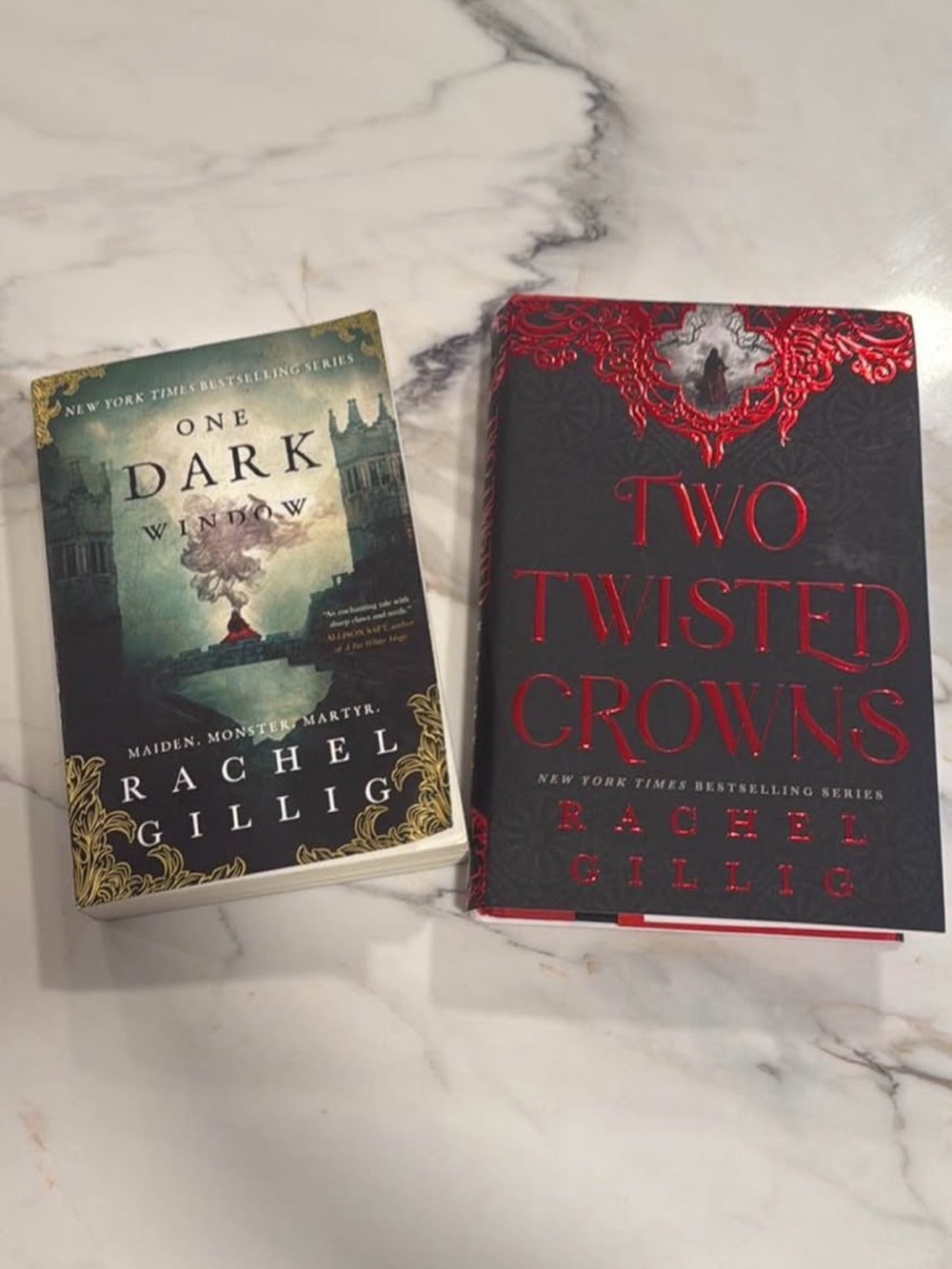Rachel Gillig Set: One Dark Window(paperback) & Two Twisted Crowns (hardcover)
